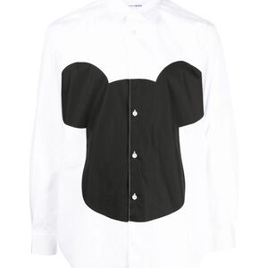 Comme des Garcons Black and White Graphic Shirt